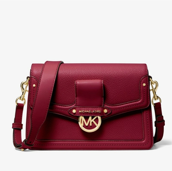 Michael Kors Handbags - NWT Michael Kors Jessie Medium Leather Bag Berry